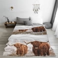 thumbnail image 5 of Pofeuu Yak Print Ultra-Soft Micro Fleece Blanket,for Bed Or Sofa,All Season Throw Blankets Flannel Blanket-60"x50", 5 of 7