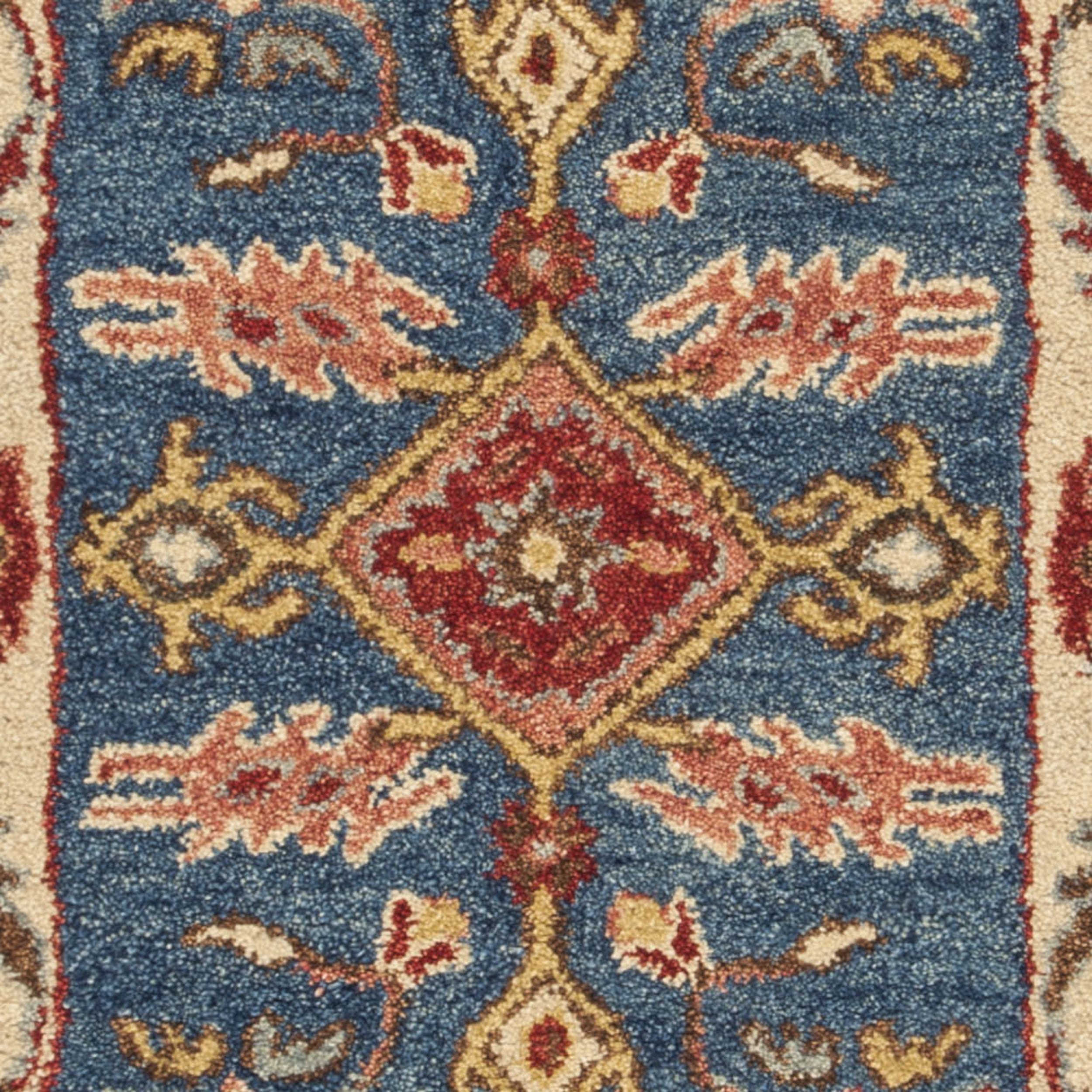 SAFAVIEH Antiquity Sydney Traditional Wool Runner Rug, Blue/Red, 2'3" x 8'