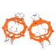 thumbnail image 3 of Tacos de hielo de 10 dientes, agarres, crampones de tracción simple, zapatos de invierno, clavos, cadena Naranja_M, 3 of 9