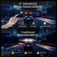 thumbnail image 3 of Espejo retrovisor Dash Cam Veement VT10 4K de 10 pulgadas con cámara 1080P, 3 of 7