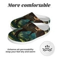 thumbnail image 6 of Lsque Green Forest Dinosaur Pattern Womens Comfort Cotton on Scuff With Memory Foam and Anti-skid Sole Slipper-46/47, 6 of 7