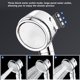 thumbnail image 3 of Inteprter Cabezal de ducha de baño, cabezal de pulverización de 20mm con aumento de presión de ahorro de agua ajustable de mano, suministros de cabezal Juegos de accesorios de baño No.02 Inteprter HA005313-02, 3 of 6
