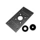 thumbnail image 5 of Placa base de inserción para sierra de mesa de fresadora M8, placa abatible para fresadora, fresadora de elevación manual Negro, 5 of 8
