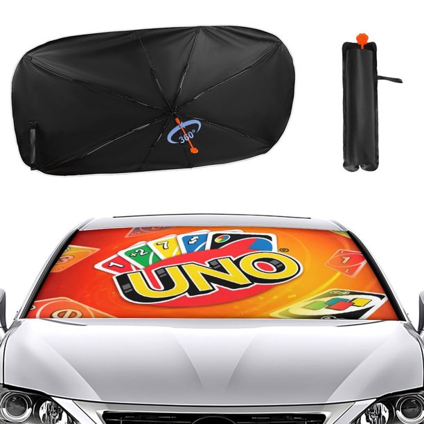 UNO Sombrilla Solar para Auto - Protector de Parabrisas Plegable | Cortina Solar Delantero | Bloqueo UV y Aislamiento de Calor 133x73cm