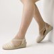 thumbnail image 5 of Mysoft ladies elastic wedged sandals Beige Sandals Size 8M Mysoft Mysoft Sandalias, 5 of 7