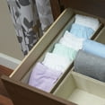 thumbnail image 3 of Household Essentials Narrow Accessory Organizer Tray, Slim Design, Sturdy with Soft Fabric Covering, Stylish and Functional, Brown, 3 of 14
