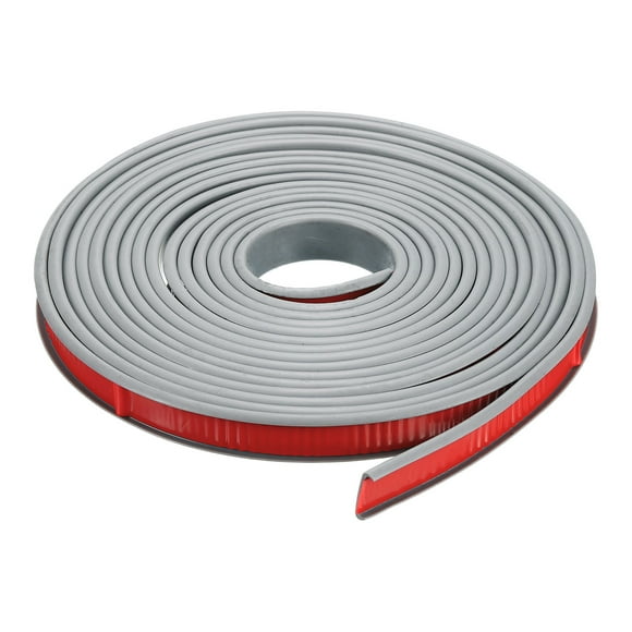 U-Shape Edge Banding, 16.4ft Self-Adhesive U Channel Edge Protector TPE Flexible Furniture Edge Protector Veneer Edging Trim for Cabinet Table Shelves (18mm, Grey)
