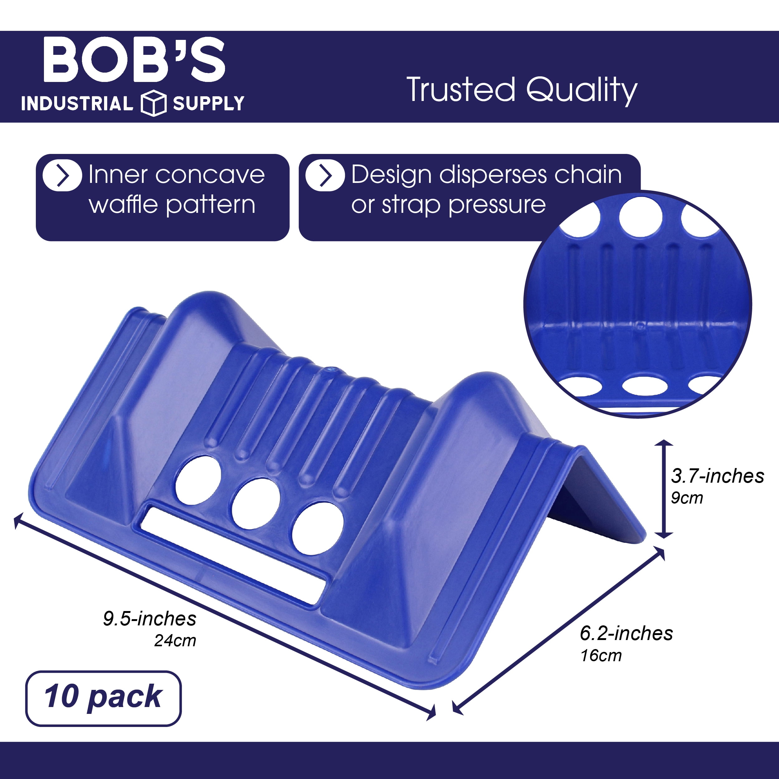 BISupply Plastic Edge Protector Cargo Corner Guards 10pk - Load Strap Protectors