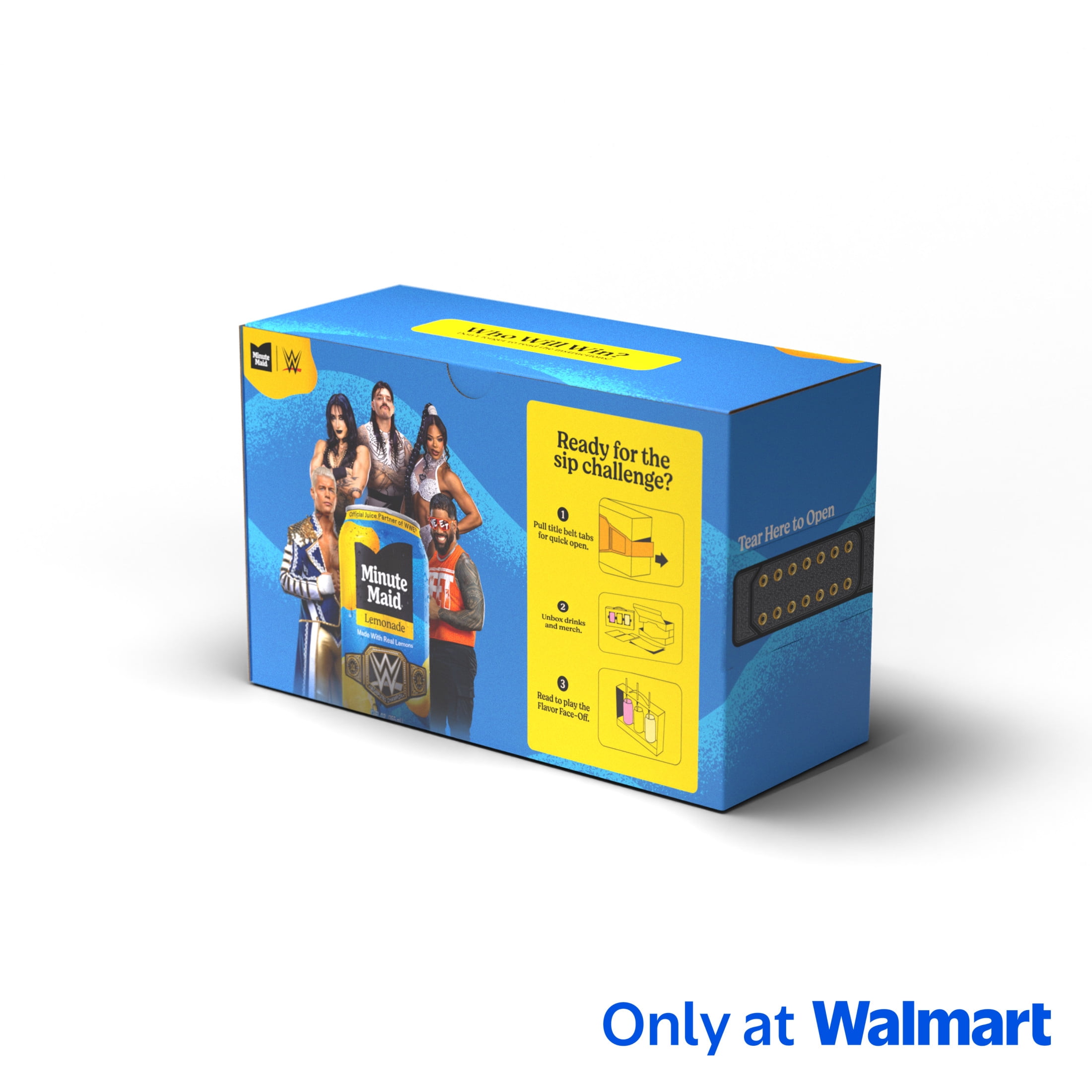 Minute Maid and WWE Exclusive Collector's Kit with 3 12 fluid oz cans and a Variety Assortment