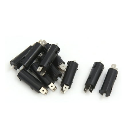 - 10Pcs 2 Pins Motorcycle Scooter Front Rear Brake System Control Switch Black