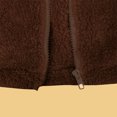 thumbnail image 7 of up to 60% off Gifts Winter Womens Plush Coat Womens Fuzzy Sherpa Coat Open Front Zipper Stand Neck Fluffy Fleece Jacket Long Sleeve Casual Solid Double Side Plush Outwear 2023 Plush Coat, 7 of 7