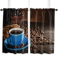 thumbnail image 5 of Coffee Cup Coffee Beans Curtains Home Decor Living Room Kitchen Balcony Room Window Curtain Bedroom Patio Decoration, 5 of 7