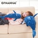 thumbnail image 3 of 1pc 56cm cartoon simulation blue shark plush toy stuffed soft creative animal whale dolls cushion for children birthday gif, 3 of 4