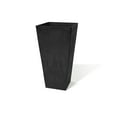 thumbnail image 2 of Algreen Valencia Planter, Square Taper Planter with Watering Tray 10-In. by 20-In. Height, Chocolate Marble, 2 of 3