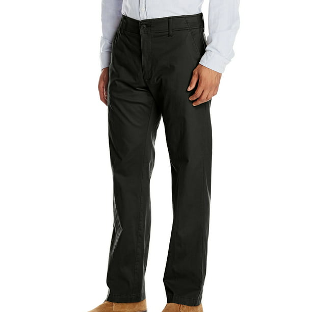 Lee - Lee NEW Deep Black Mens Size 48X30 Straight-Fit Khakis Stretch ...