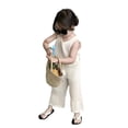 thumbnail image 4 of Minnieouse Conjunto de pantalones y camisetas de estilo informal para niñas, conjunto de pantalones y chaleco para niños, fiesta de viaje, conjuntos de ropa 90cm, 4 of 6