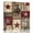 Red Brown, variant on Canvas Print Wall Art Oil Paintings Vintage Texas Western Country Star Picture Prints Artwork for Living Room Kitchen Bathroom Bedroom,Stretched and Framed Ready to Hang,Cowboy Horse Wooden Plank