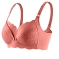 thumbnail image 4 of Nmnitkp Nursing Bras for Breastfeeding Seamless Pregnancy Maternity Bra Wireless Sleep Bralette with Extenders,Antibacterial Fabric Nursing Bras Watermelon Red,80B, 4 of 8