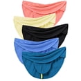 thumbnail image 2 of TANBOM Men's Sexy and Comfortable Briefs Nylon Thong Underwear Black/Orange/Blue/Green/Yellow XXL 5-Pack, 2 of 6