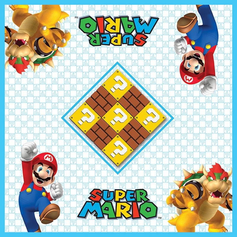 USAopoly DAMES & TIC TAC TOE: Super Mario Contre Bowser Jeu De Plateau
