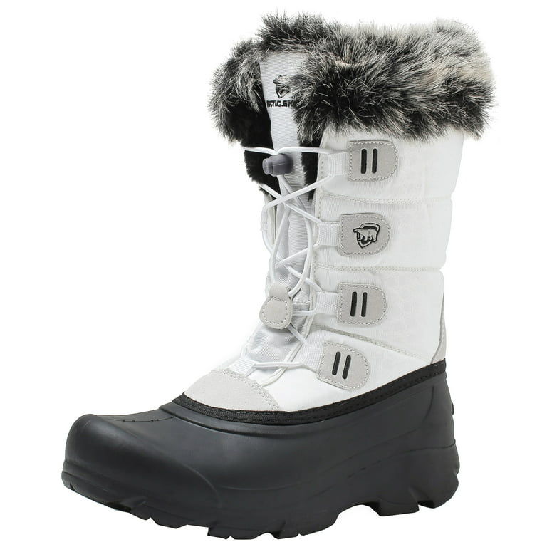 ArcticShield Women's Polar Waterproof Insulated Cold Rated Faux Fur Winter  Snow Boots 