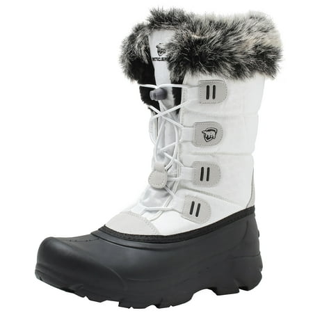 arcticshield women's waterproof memory foam fur winter snow boots