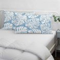 thumbnail image 4 of Light Blue Monstera Deliciosa Throw Pillow Cover 16 x 24 Inch Decorative Pillow Cover Summer Botanical Tropical Lumbar Pillowcase Seasonal Rectangle Cushion Case for Couch Sofa Bed Living Room, 4 of 9