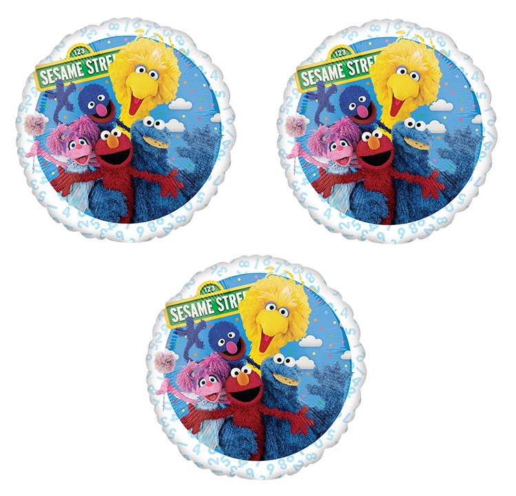 Sesame Street Stickers x 5 Elmo Grover Big Bird Birthday Party Cookie 