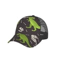 thumbnail image 7 of Disketp Dinosaur Skeleton Print Trucker Hat Men Women - Mesh Baseball SnapBack Cap, 7 of 7