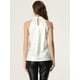 thumbnail image 3 of Sparkle sin mangas halter top para mujer fiesta club cóctel chaleco camisa tanque camisola top Blanco S, 3 of 6