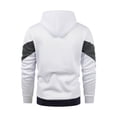 thumbnail image 5 of BAETEUY Men Hoodie Drawstring Colorblock Zipper Closure Elastic Cuff Hooded Loose Cardigan Long Sleeves Sport Daily Wear Jacket, 5 of 8