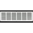 thumbnail image 1 of 30"w X 10"h Steel Return Air Grilles - Sidewall and Ceiling - HVAC Duct Cover - White [Outer Dimensions: 31.75"w X 11.75"h], 1 of 6
