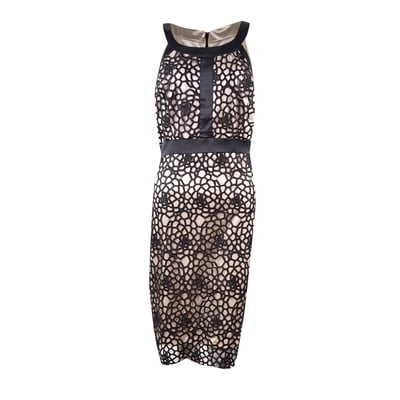 Jax Womens Open Crochet Overlay Satin Dress 10, Jamaica | Ubuy