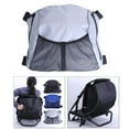 thumbnail image 3 of Kayak Mesh Bag Storage Pouch Seat Back Pocket Boats Reflective Stripe Gray, 3 of 9