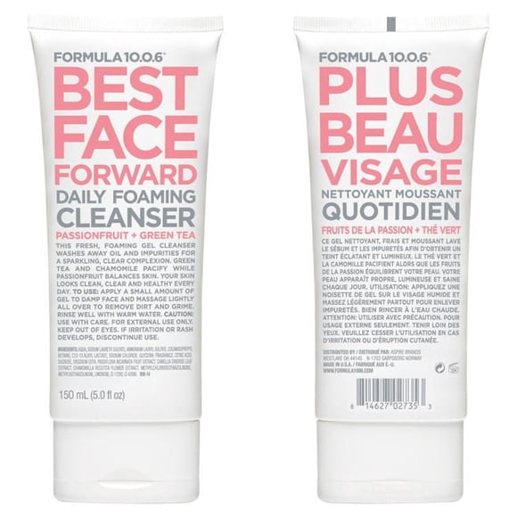 FORMULA 10.0.6 Best Face Forward Passionfruit + Green Tea Daily Foaming Cleanser