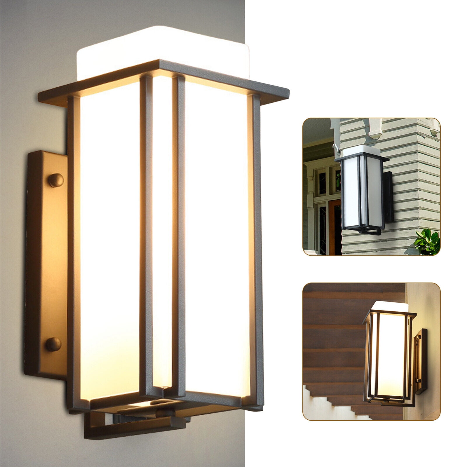 Modern LED Wall Light Waterproof Exterior Outdoor Porch Sconce Lamp Fixture