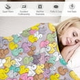 thumbnail image 4 of Colorful Baby Ducks Throw Blanket, Ultra Soft Microplush Bed Blanket, All Season Microfiber Fleece Throw for Bed Chair Sofa Couch Bedroom 60"X50", 4 of 6