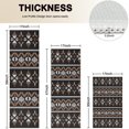 thumbnail image 4 of Brown Striped Geometric Pattern Kitchen Rugs Sets Of 3,Kitchen Runner Rugs Non Skid Washable,Decorative Kitchen Floor Mats for Kitchen,Sink,Laundry,17"x30"+ 17"x47" + 17"x59", 4 of 6