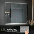 thumbnail image 6 of Lexora  36 x 48 in. Savera LED Medicine Cabinet with Defogger, Black, 6 of 6