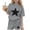 Gray, variant on Girls Active Two Piece Set Short Sleeve Pullover Shirt Loose Short Workout Summer Graphic Sets 3-15Years