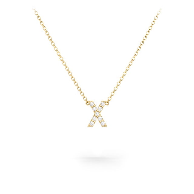 Pave Initial Necklace