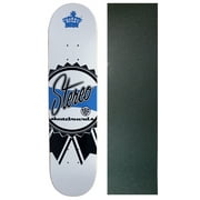 STEREO Skateboard Deck BOTTLE CAP LOGO 7.75 Black GRIP