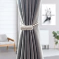 thumbnail image 2 of Paquete de 4 abrazaderas magnéticas para cortinas, soportes para cortinas con imanes, color gris, 2 of 5
