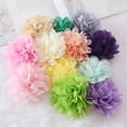 thumbnail image 3 of Flores de satén para el cabello, accesorios para el cabello, tela de flores de gasa, envoltura para la cabeza, lazo sin pasador, 10cm, lote, 3 of 4