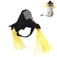 thumbnail image 3 of Chapeau d'Épouvantail Chapeau Décoratif d'Épouvantail d'Animal Familier Chapeau d'Halloween Rag Cousu Conception Chapeau de Patch d'Halloween Léger pour Animal Domestique, 3 of 9