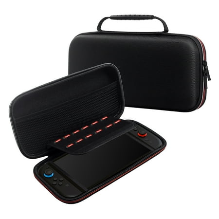 Nylon Carry Case for Nintendo Switch 2 Protective Hard Portable Travel Carry Bag Shell Pouch with Pockets for Accessories and Games Black Nylon Carry Case for Nintendo Switch 2 Protective Hard Portable Travel Carry Bag Shell Pouch with Pockets for Accessories and Games Black