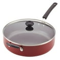 thumbnail image 2 of Farberware 6-Quart Easy Clean Aluminum Non-Stick Jumbo Cooker with Lid and Helper Handle, Red, 2 of 5