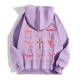 thumbnail image 5 of TINZ Veste à Capuche Décontractée à Manches Longues avec Poche Zippée et Cordon de Serrage pour Femmes, Sweat à Capuche en Rayonne, 5 of 5