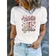thumbnail image 1 of Camiseta Para Mujer Verano Suave Camiseta Con Cuello Redondo Para Mujer Para Caminar Por La CalleChic Pink Skull & Letter Print Women's T-Shirt - Casual Crew Neck, Short Sleeve, Stretchy Polyester B, 1 of 6