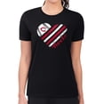 thumbnail image 4 of Women's G-III 4Her by Carl Banks  Black Cincinnati Reds Super-Slim Fit Lightweight Heart Graphic T-Shirt, 4 of 5